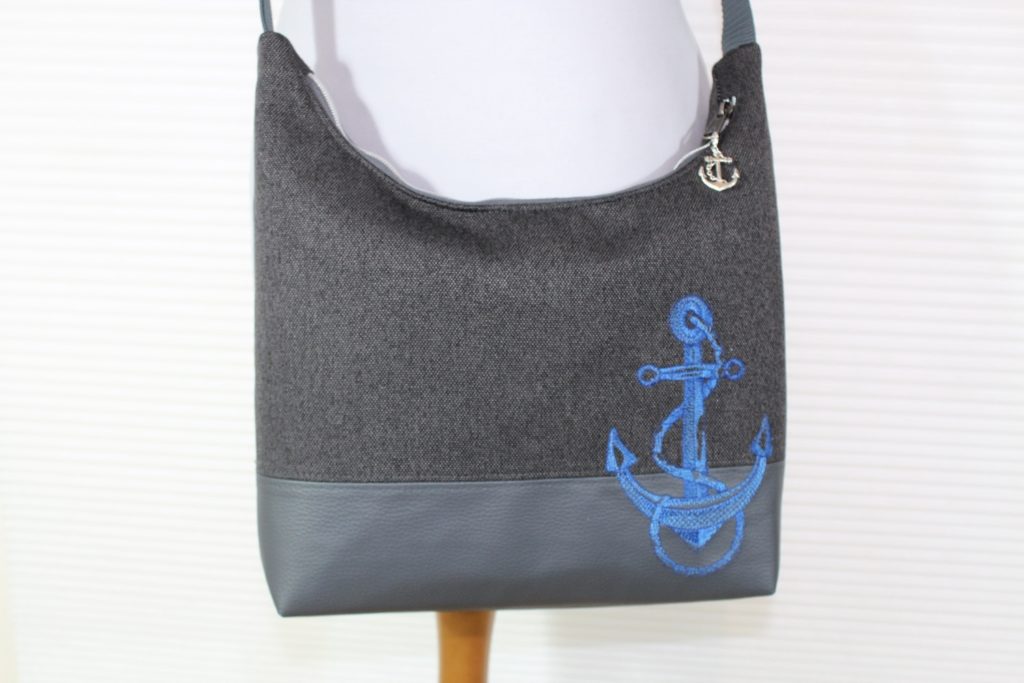 Angies Kleiderschrank, Alles Drin Tasche mit aufgesticktem Anker